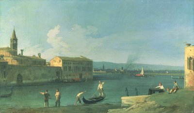 Utsikt över San Michele i Isola, Venedig av Giovanni Antonio Canal